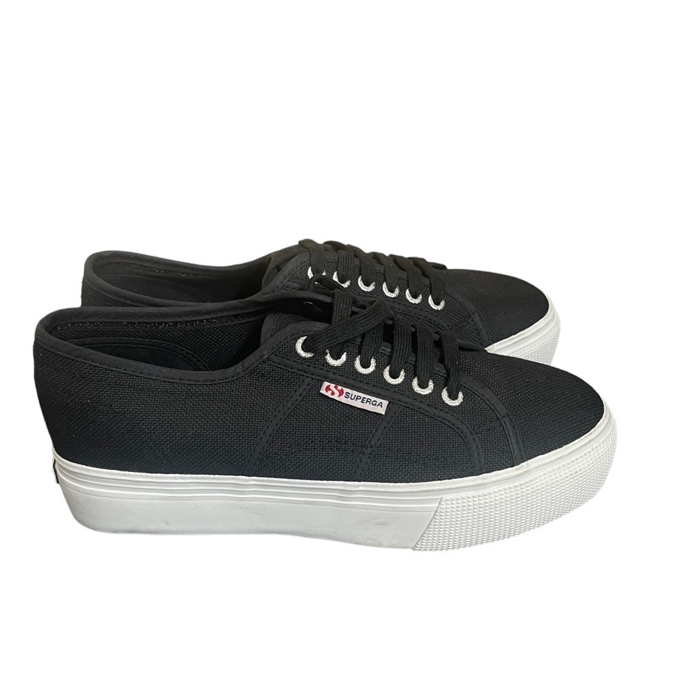 Superga 2790 Platform Sneakers -
Black size 41.5 USA M 8.5, USA W 10
